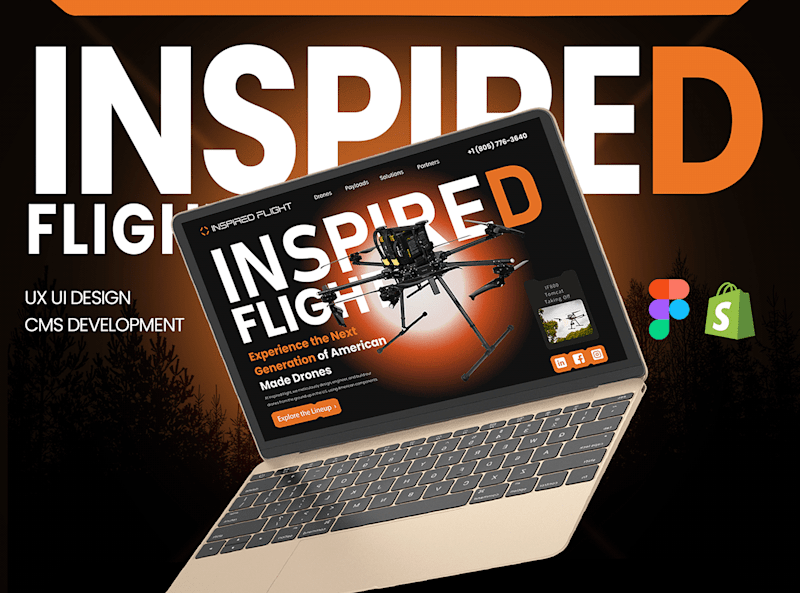 Cover image for Drone Development Agency Website UI/UX Design & CMS Development