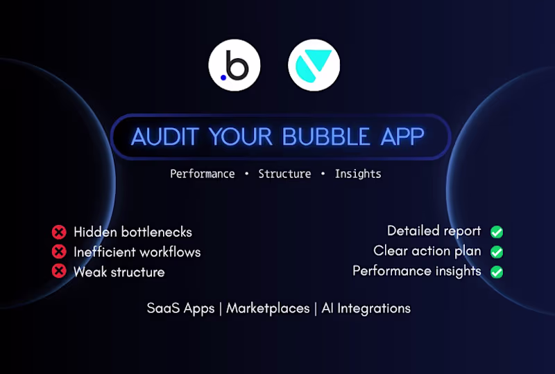 Cover image for Bubble App Audit & Performance Review