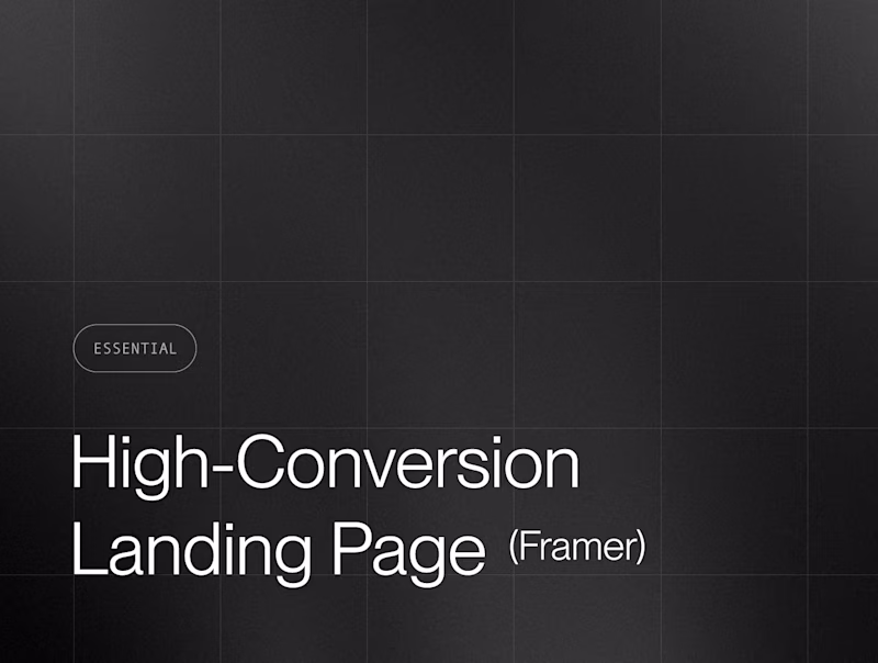 Cover image for High-Conversion Landing Page