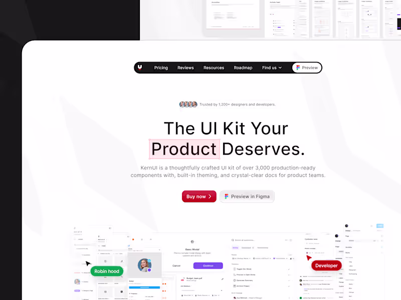 Cover image for KernUI Website Design and Development