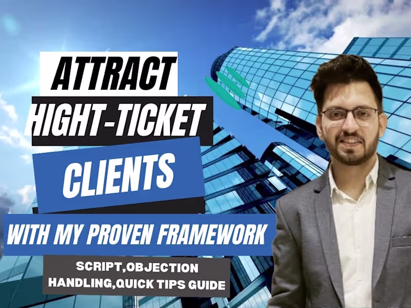 Cover image for I will attract high ticket clients with sales content