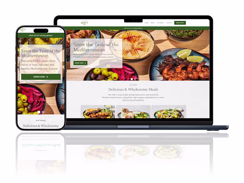 Cover image for The Green Olive - Santa Fe Springs Website