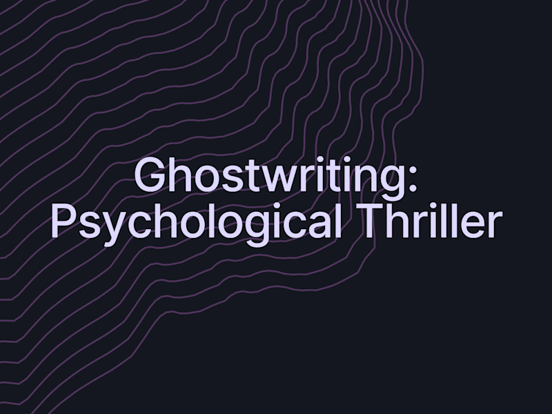Cover image for Ghostwriting: Psychological Thriller