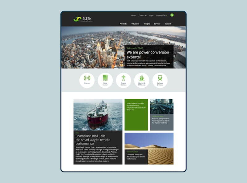 Cover image for Eltek - Website Design