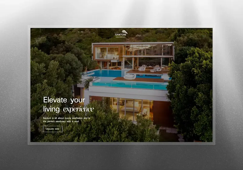 Cover image for Luxury real estate template Santoni