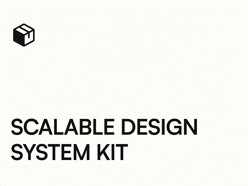 Cover image for Scalable Design System Kit
