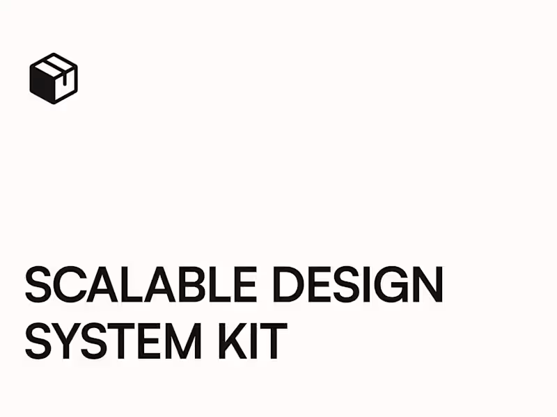 Cover image for Scalable Design System Kit