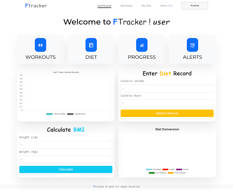 Cover image for Fitness Tracker Using Mern Stack