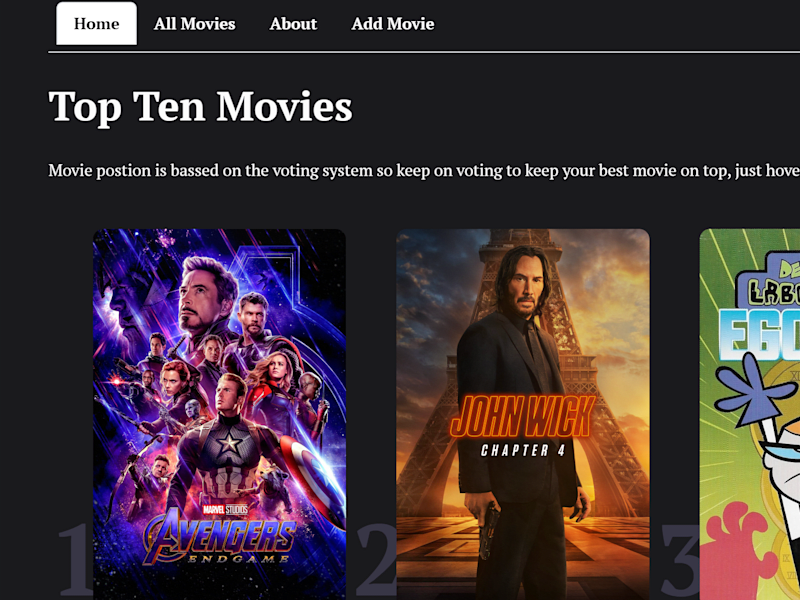 Cover image for Movie web development