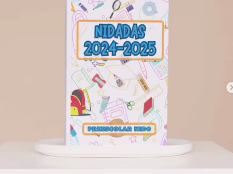 Cover image for For this client, we designed a customized school yearbook, i...