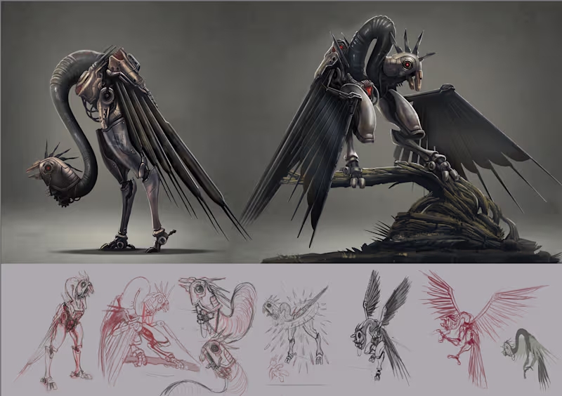 Cover image for Gear Beak Character Concept Art