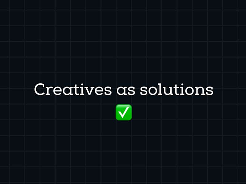 Cover image for Creative solutions❌ Creative as solutions✅ 
