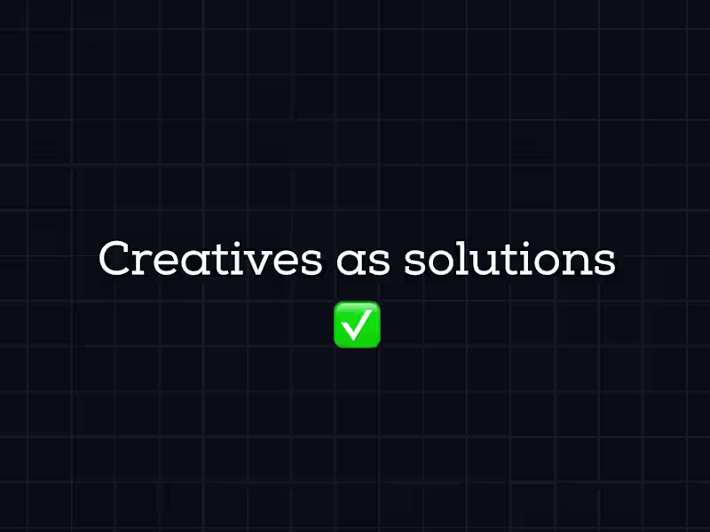 Cover image for Creative solutions❌ Creative as solutions✅ 