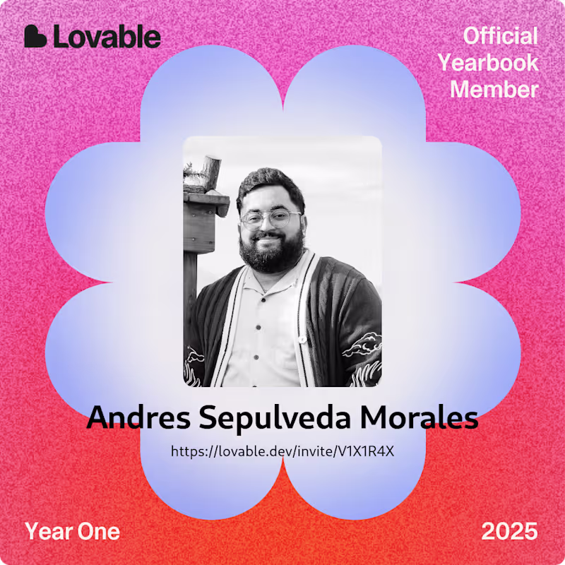 Cover image for To commemorate a year of @Lovable and my recent acceptance i...