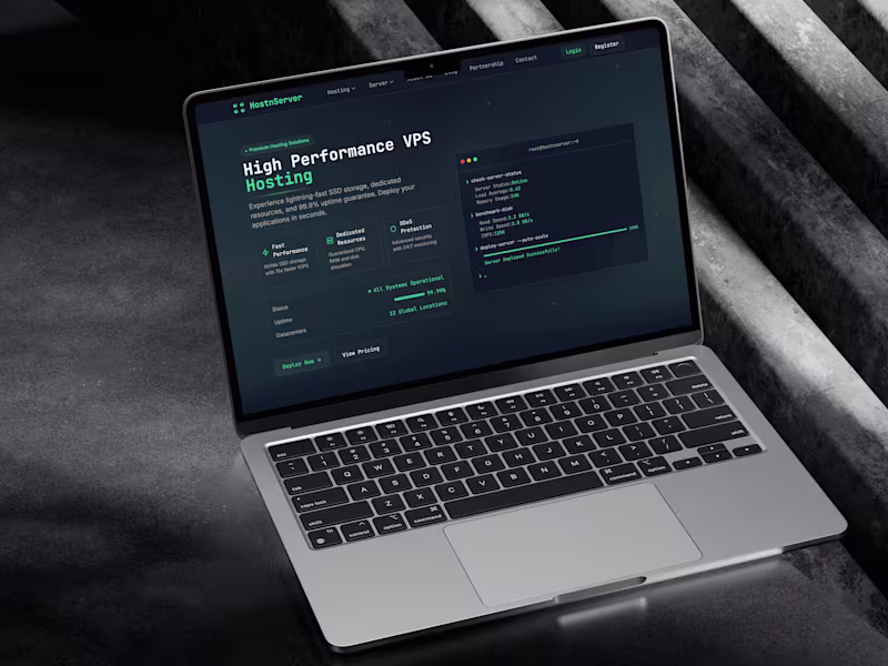 Cover image for HostnServer – Scalable Hosting Platform Design & Development