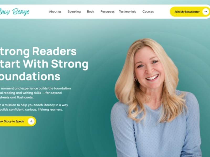 Cover image for Website Design for Stacy Benge, M.S.