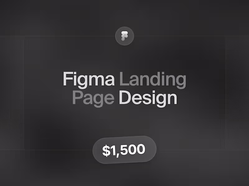 Cover image for Figma Landing Page Design