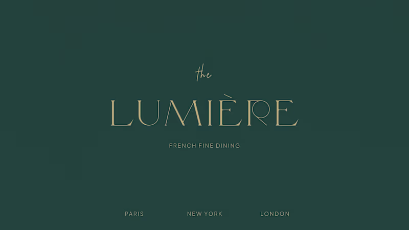 Cover image for The Lumière - Brand Design
