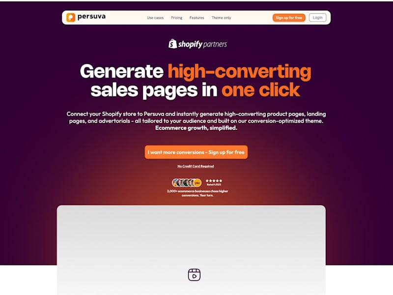 Cover image for UX Design for Persuva's AI-Powered Landing Page Generator