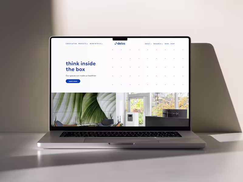 Cover image for Delos Website Transformation