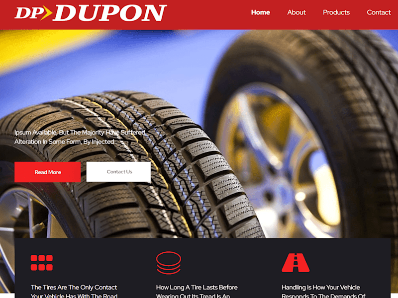 Cover image for A modern website solution for Dupon Tyres