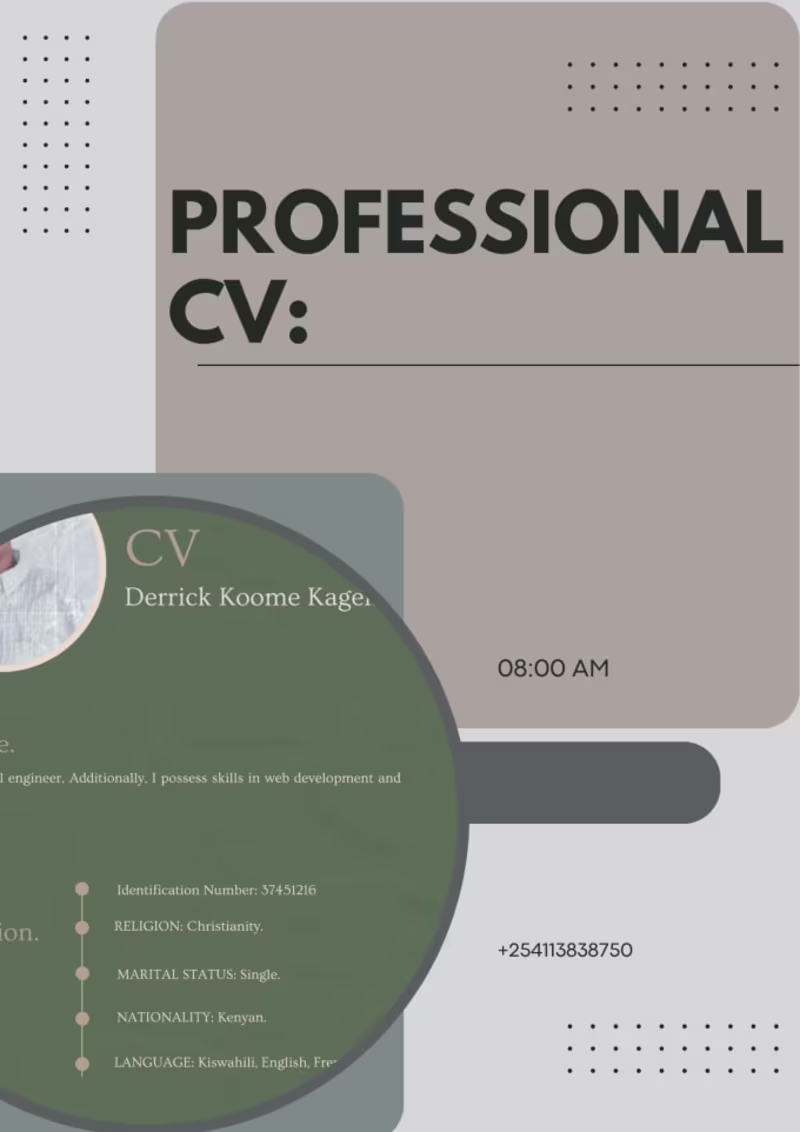 Cover image for I will design a unique CV
