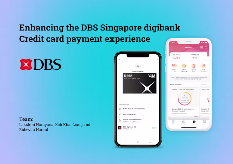 Cover image for DBS DIGIBANK Case Study :: Behance