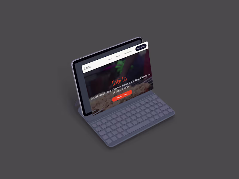 Cover image for Ibtida – Restaurant Web App