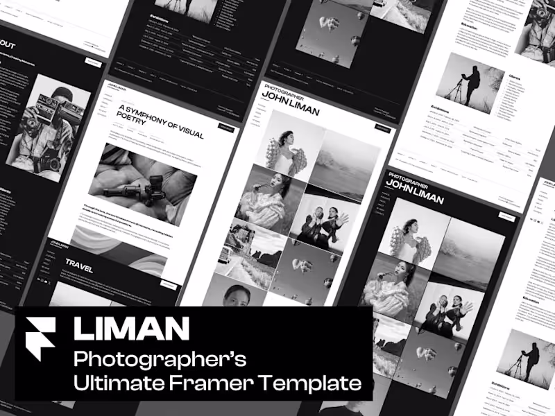 Cover image for Liman — Framer Template for Photographers