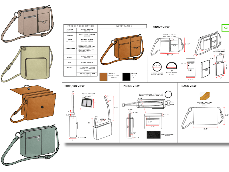 Cover image for Full Design Process for Handbag Collection