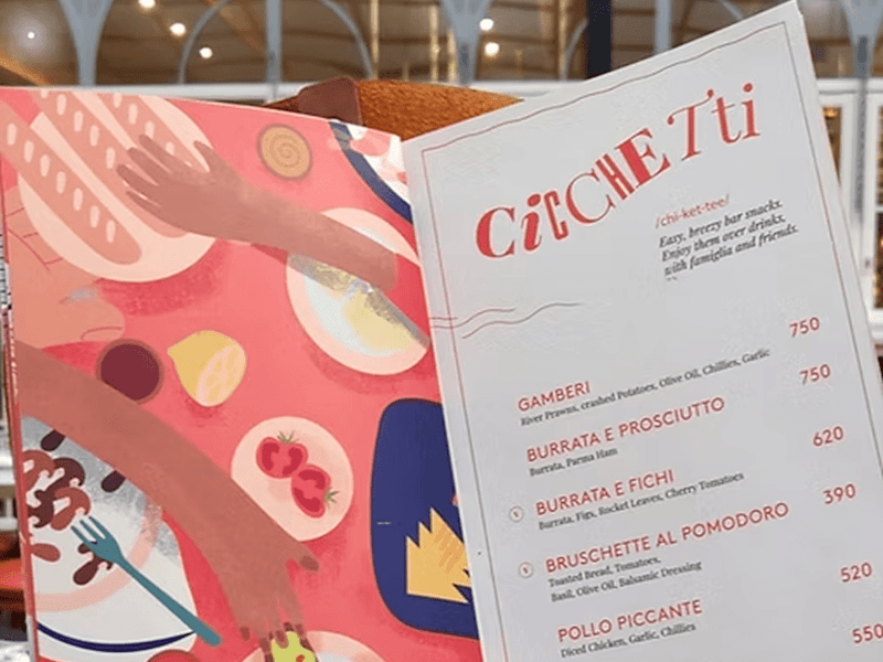 Cover image for Menu Design for 1 of Mumbai's top 10 Italian Restaurants