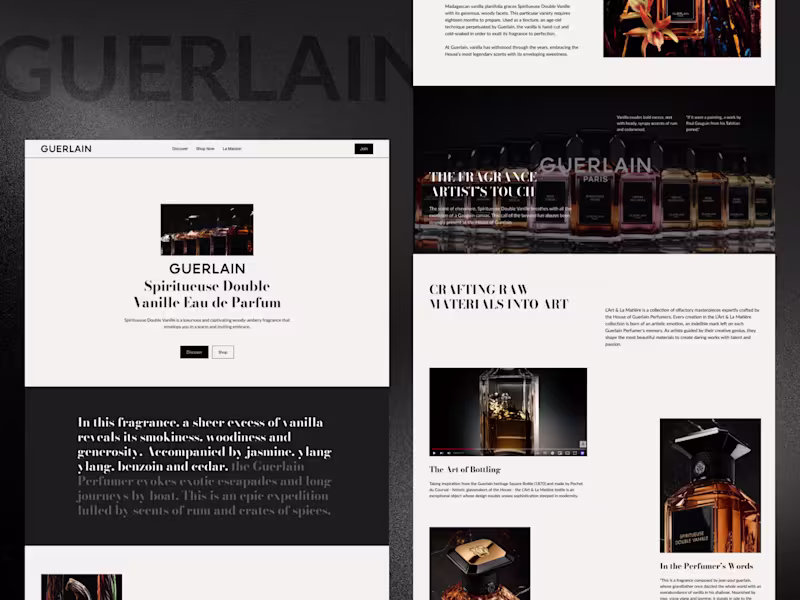 Cover image for Guerlain Perfume Landing Page
