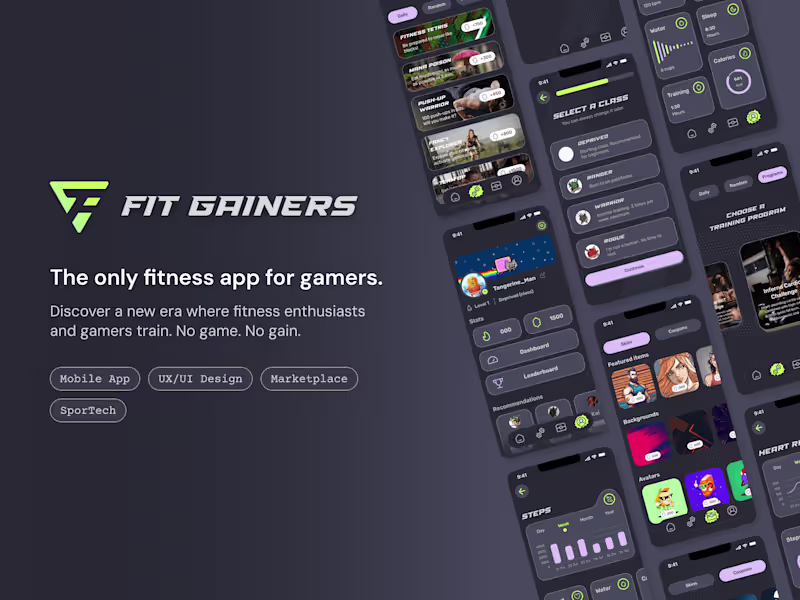 Cover image for Mobile App Design & Development - Fit Gainer
