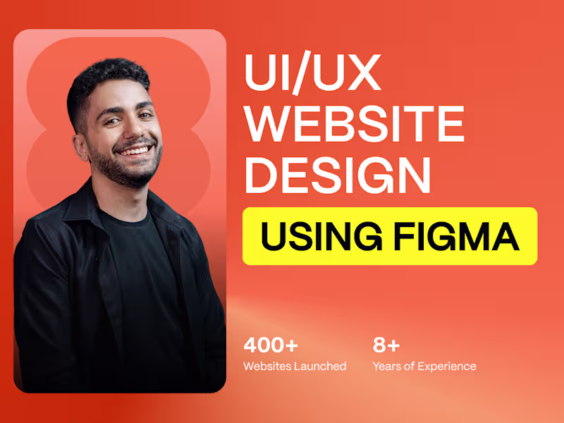 Cover image for UI/UX Website Design using Figma