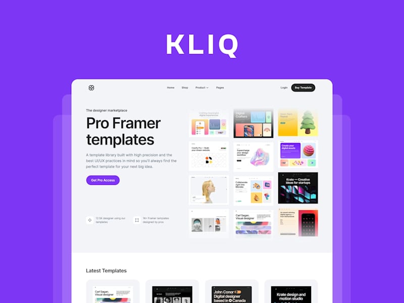 Cover image for Kilq — Framer Marketplace Website