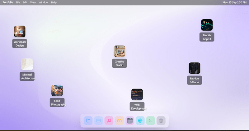 Cover image for MacOS style portfolio