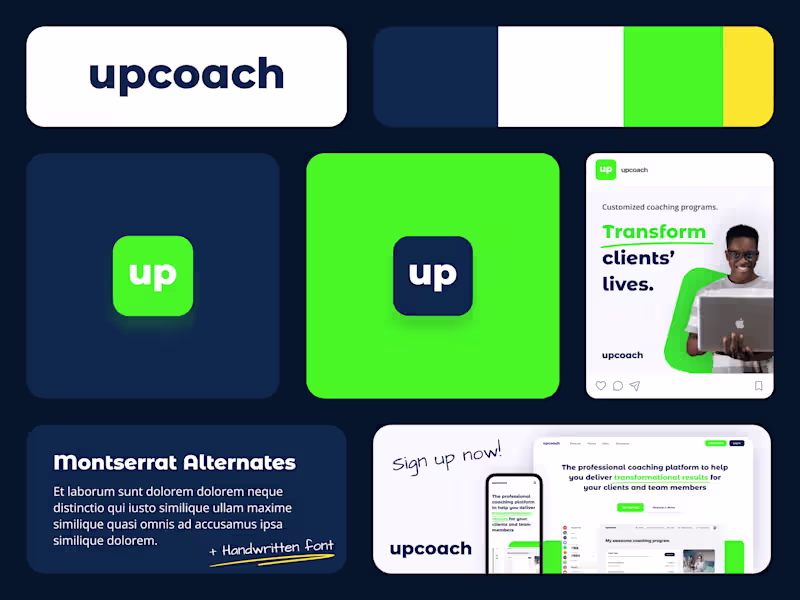Cover image for upcoach: Rebranding the Professional Coaching Platform Company