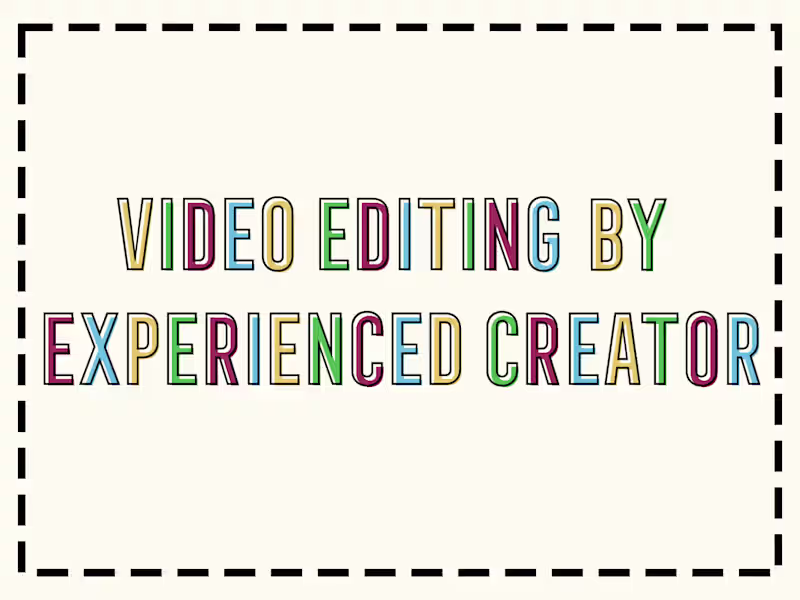 Cover image for Experienced, Creative Video Editing