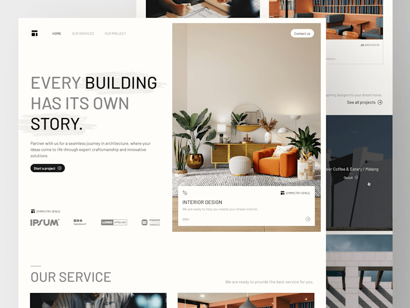 Cover image for Symmetry Space - Architect Website