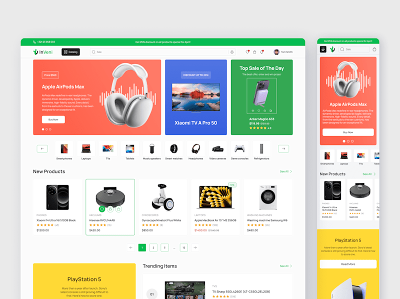 Cover image for E-commerce platform of technical products