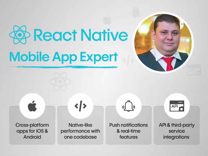 Cover image for Expert Mobile App Developer | iOS & Android Apps