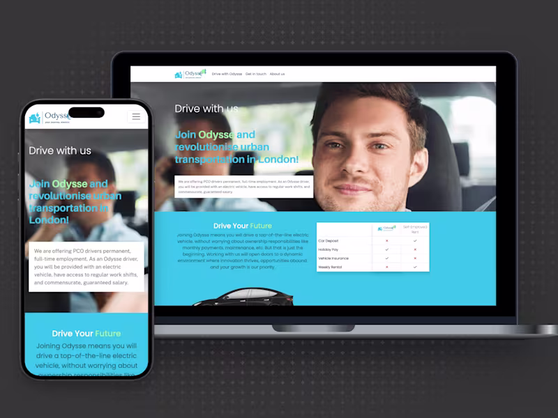 Cover image for Odysse Website - Transportation Services