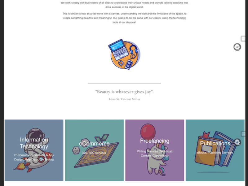 Cover image for Landing page content & design 
