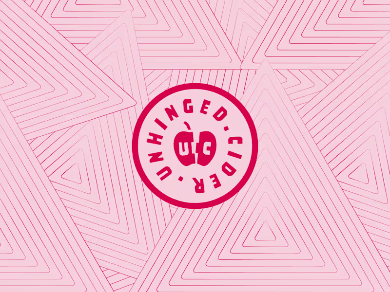 Cover image for Unhinged Cider // Brand Identity