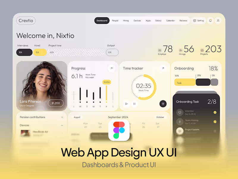 Cover image for Web App Design (Dashboards & Product UI)
