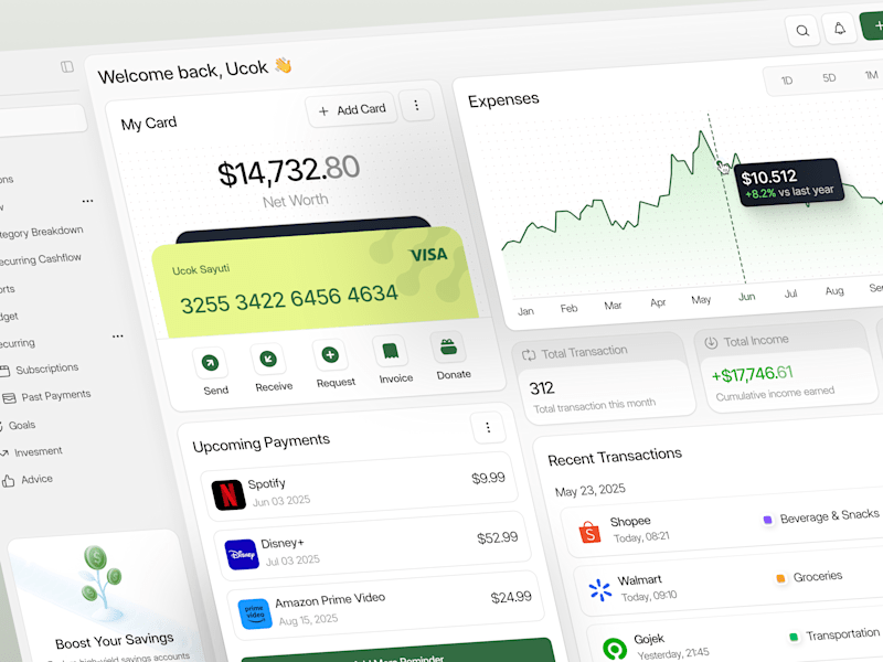 Cover image for Dooit - SaaS Finance Dashboard