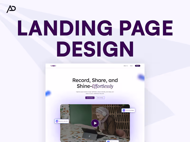 Cover image for Landing Page Design and Framer Development