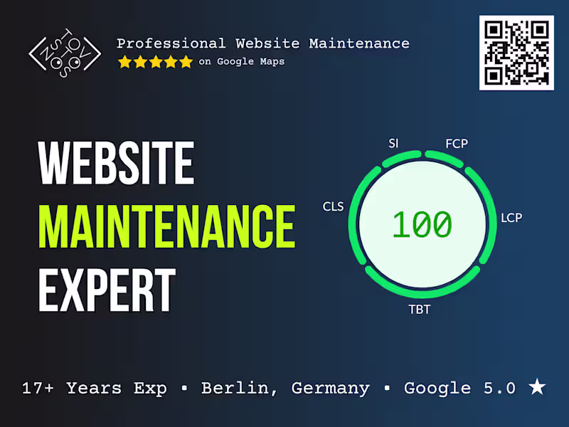 Cover image for Professional Website Maintenance & Speed Optimization
