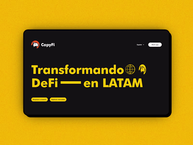 Cover image for CapyFi DeFi Product Landing Page Development