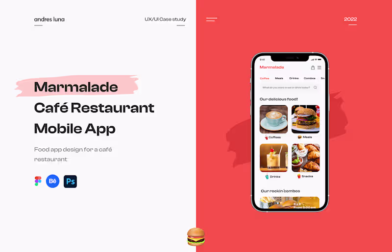 Cover image for Marmalade - Café Restaurant Mobile App